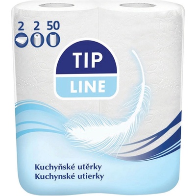 Tip Line kuchynské utierky 2-vrtvové 21 m 2 ks