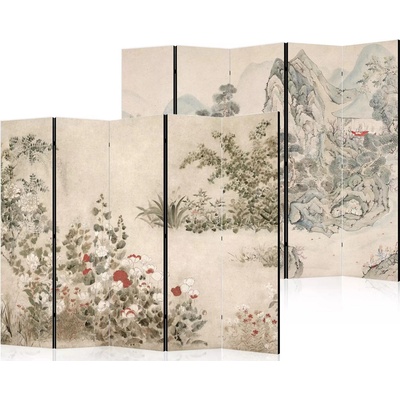 Fabulo paraván 5-dílný Květinová zahrada Turistická stezka 172 x 225 cm