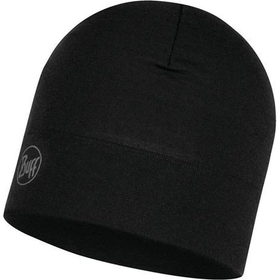 Buff Merino Wool Hat Midweight solid black