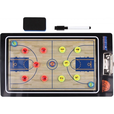 Merco Basketbal 65 magnetická trenérská tabule s klipem