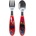 Stor Метални прибори Stor - Spiderman Moving Target, 2 броя (83518)