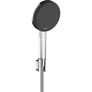 Hansgrohe Raindance Alive Select S - Комплект от душ-глава, държач и маркуч, 3 режима на струята, EcoSmart, хром 24611000 (24611000)