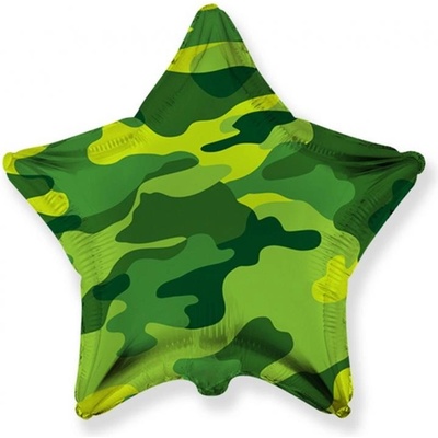 Flexmetal Фолиев Балон Звезда - Камуфлажен Принт