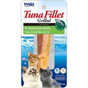 Inaba Foods Cat Grilled Tuna Fillet - в сос с вкус на риба 15 г