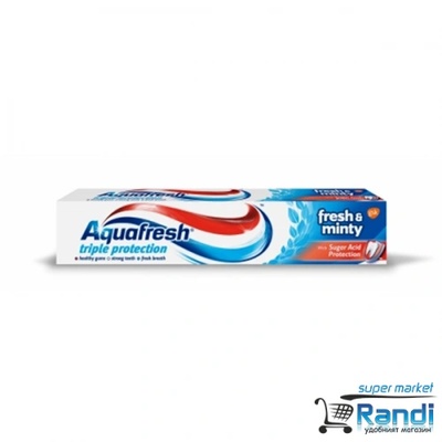Aquafresh Паста за зъби Aquafresh fresh&minty 50мл