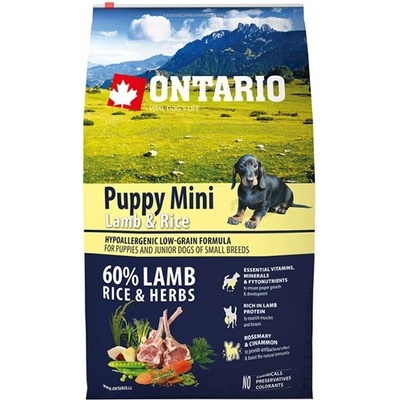 Ontario Puppy Mini Lamb & Rice 6,5 kg