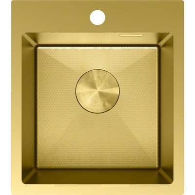 Mexen Solix мивка от неръждаема стомана с 1 отделение 400 x 450 мм, златист HC - 6401401000-55HC (6401401000-55HC)