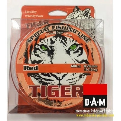Tiger Red 600 m 0,26 mm