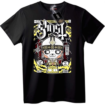 NOONEBRAND Тениска Ghost Папски Череп - S, White