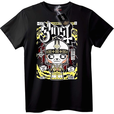 NOONEBRAND Тениска Ghost Папски Череп - S, White