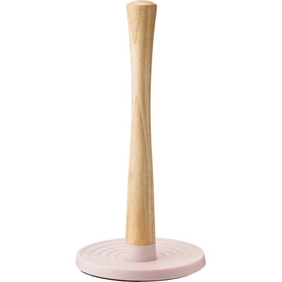 Držák na kuchyňské utěrky ROLL-IT 30 cm, růžová, plast / dřevo, RIG-TIG