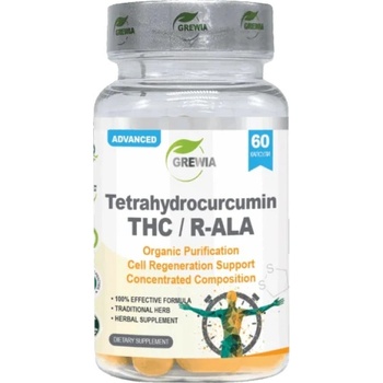 Grewia Tetrahydrocurcumin THC / R-ALA - Organic Purification [60 капсули]