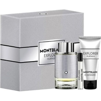 Mont Blanc Explorer Platinum Gift Set EDP 100 ml + Shower Gel 100 ml + EDP 7.5 ml за мъже