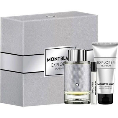 Mont Blanc Explorer Platinum Gift Set EDP 100 ml + Shower Gel 100 ml + EDP 7.5 ml за мъже