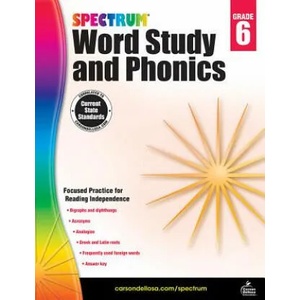 Spectrum Word Study and Phonics, Grade 6 (ISBN: 9781483811871)