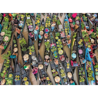 Ravensburger - Puzzle Floating Market, Indonesia - 500 piese