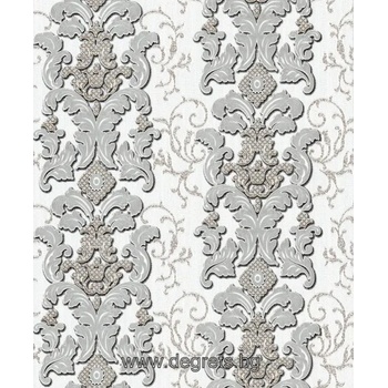 Image 1 of Тапет винил Луксор 3d сив-сребро