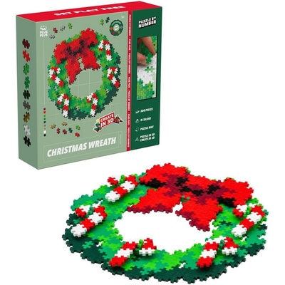Plus-Plus Skladaj podľa čísel - Vianočný veniec 500 ks
