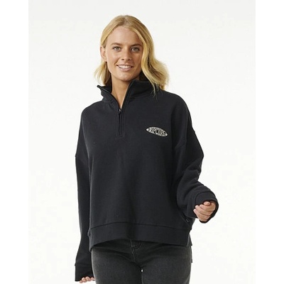 Rip Curl mikina SOLEIL 1/4 ZIP PULL OVER Black