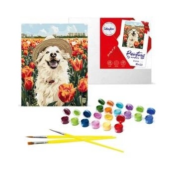 Ideyka Paint by Number Kit Happy Labrador 40x50 AP0042