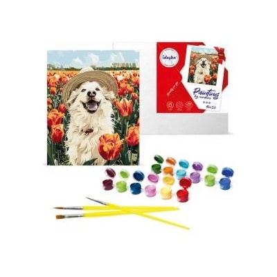 Ideyka Paint by Number Kit Happy Labrador 40x50 AP0042