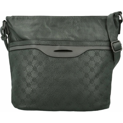 Módní dámská koženková crossbody kabelka Blandina tmavě šedá