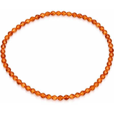 Jantario Korálkový náramok Karneol fazetovaný 3 mm 106150