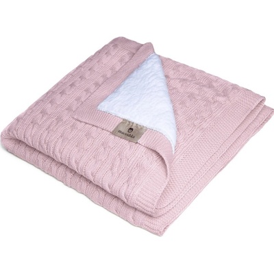 Maceshka Pletená deka copánek Pink