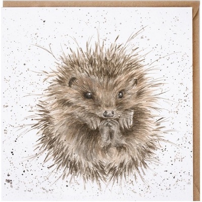 Přání Wrendale Designs "Awakening", 15x15 cm - Ježek