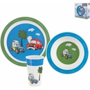 ORION Súprava jedálenská UH detská AUTO guľatá 3 ks