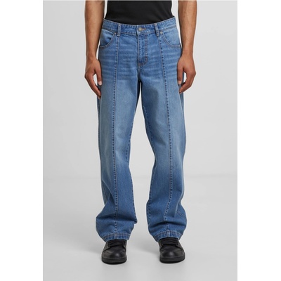 Urban Classics Мъжки Дънки Wide Leg Denim With Dividing Seams mid deep blue washed 44UB-TB7605-19924 - Тъмносив, размер 40