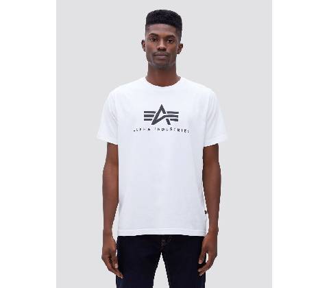 Alpha Industries Basic Big Logo bílé