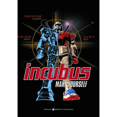 HEART ROCK флагче Incubus -Robot - HFL0396