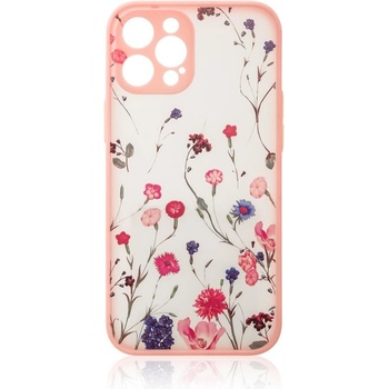 HQWear Дизайнерски калъф за iPhone 12 Pro Max флорален, розов (9145576253724)