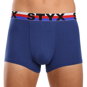 Styx Мъжки боксерки Styx спортен еластик тъмносини триколор Styx | Sin | МЪЖЕ | XL