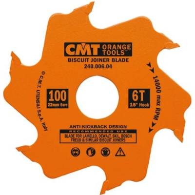 Cmt Kotouč lamelovací pro lamelové spoje - D100x22x3.96 Z6 240.006.04