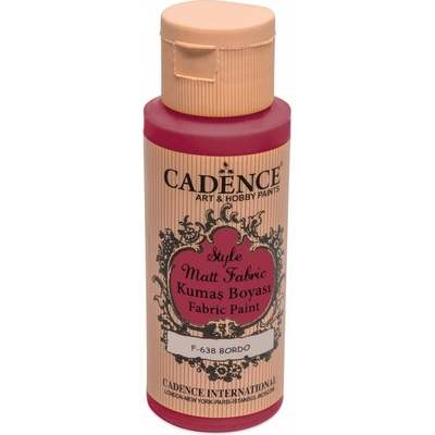 Farba na textil CADENCE STYLE MATT FABRIC 59 ml matná vínová