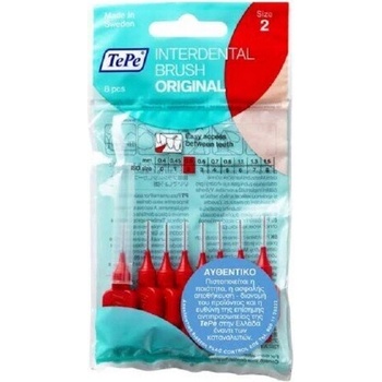 TePe Интердентални четки, Tepe Interdental Brush Original Size 2 0.5 mm 8 pcs