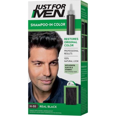 Just for Men šampon barvící pro muže H55 Černá
