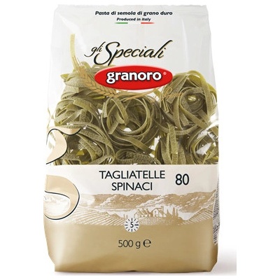 Pastificio Attilio Mastromauro Granoro Tagliatelle verdi hnízda špenátová Granoro 0,5 kg