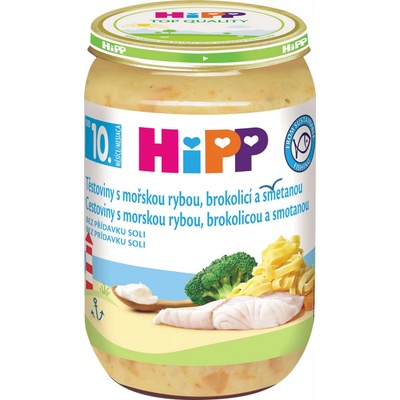 HiPP Tagliatelle s morskou rybou brokolicou a smotanou 220 g