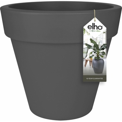 Elho Květináč Pure Round antracitový 39 x 36 cm