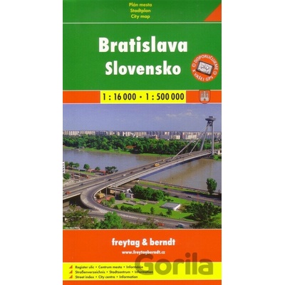 Bratislava Slovensko 1:16 000 1:500 000