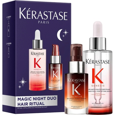 Kérastase Genesis Magic Night Duo vyživující noční sérum 30 ml + denní sérum 90 ml dárková sada
