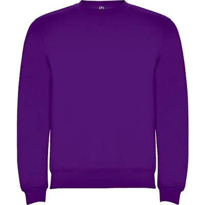 Clasica detský sveter s výstrihom crewneck purpurová