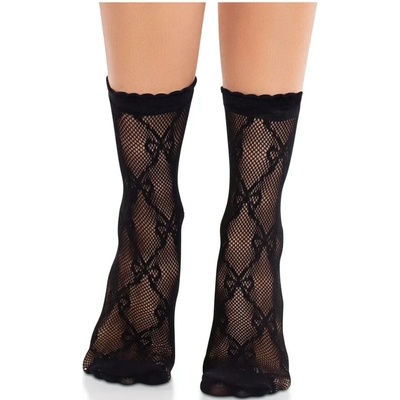 Чорапи, елегантни и разтегливи с ретро мотив - Lace Bow Socks S/M/L (D-243071)