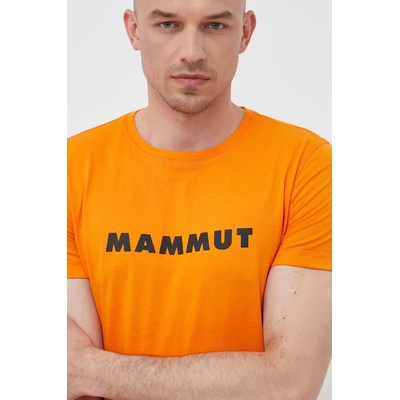 MAMMUT Спортна тениска Mammut Core Logo в оранжево с принт (1017.04030)