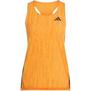 adidas Дамска тениска adidas Women's Adizero Singlet Running shirt - Pure Tangerine / Pure Orange - размер XS (916-6794-0212)
