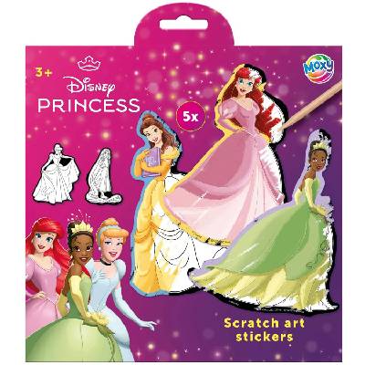 Скреч стикери Moxy - Disney Princesses, 5 броя (TT045200 x 1)