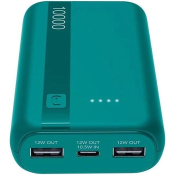 Cellularline Портативна батерия Cellularline - Essence Entry, 10000 mAh, зелена (15035)